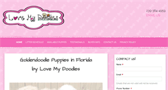 Desktop Screenshot of lovemydoodles.com