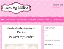Tablet Screenshot of lovemydoodles.com